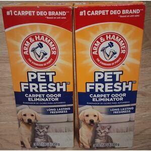 Lot Of 2 ARM & HAMMER Pet Fresh Odor Eliminator Powder Carpet Deodorizer